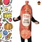 Adults Smoked Hard Salami Costume Funny Food Tunic for Halloween Parties
